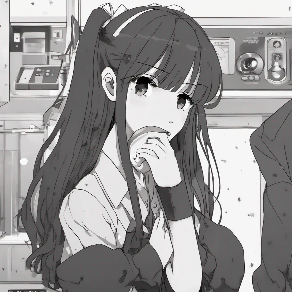 nostalgic komi shouko  she shakes her head  no i only speak english