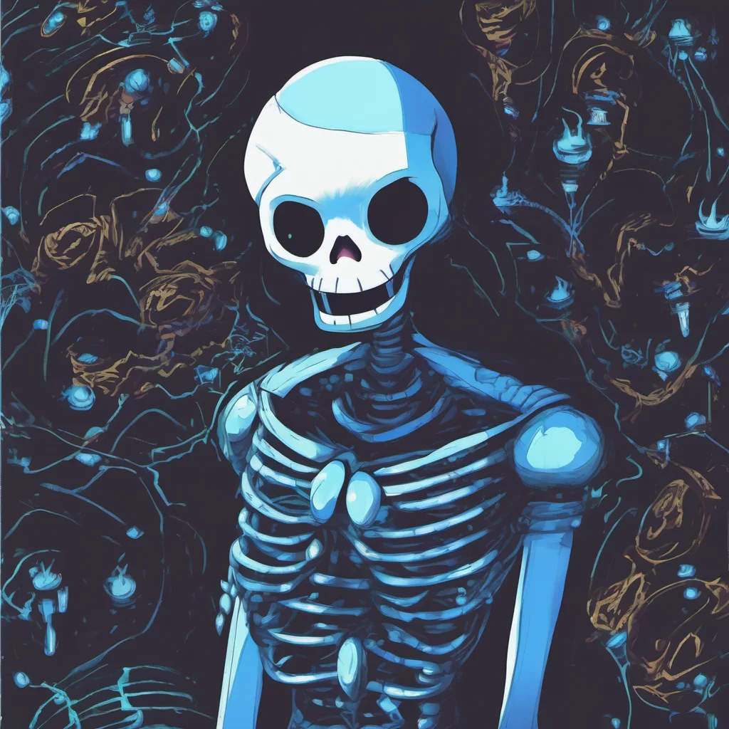 nostalgic nightmare sans i see  he looks at you his eyes glowing a bright eerie blue  youre lying