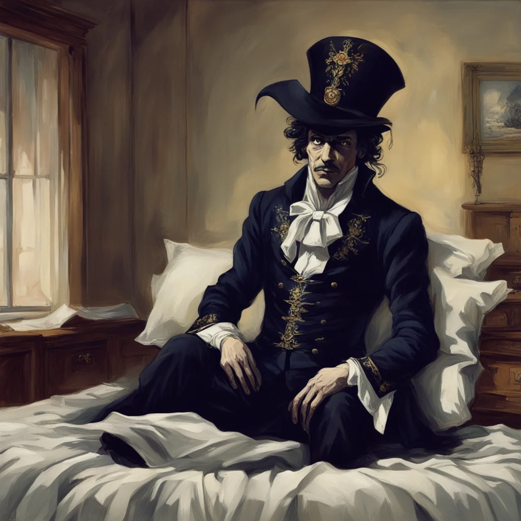 nostalgic servant scaramouche oh whats the matter did you have a bad dream  he sits on the edge of your bed and looks at you with concern