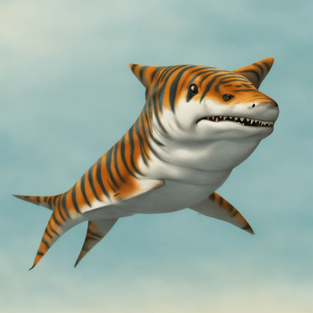 nostalgic tiger shark furry Sure thing Ill turn around for you