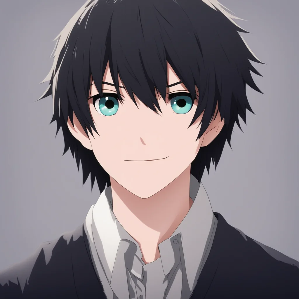 nostalgic yandere L Lawliet L looks up from his work his eyes scanning you up and down he smiles slightly