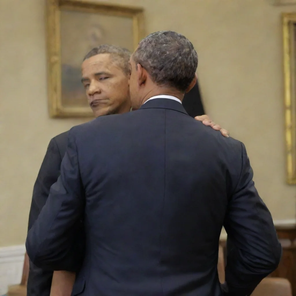 obama taking it from the back.
