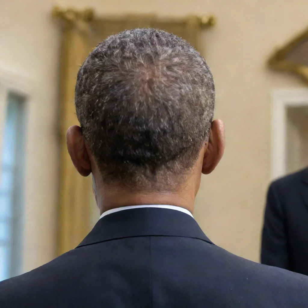 obama talking it from the back.