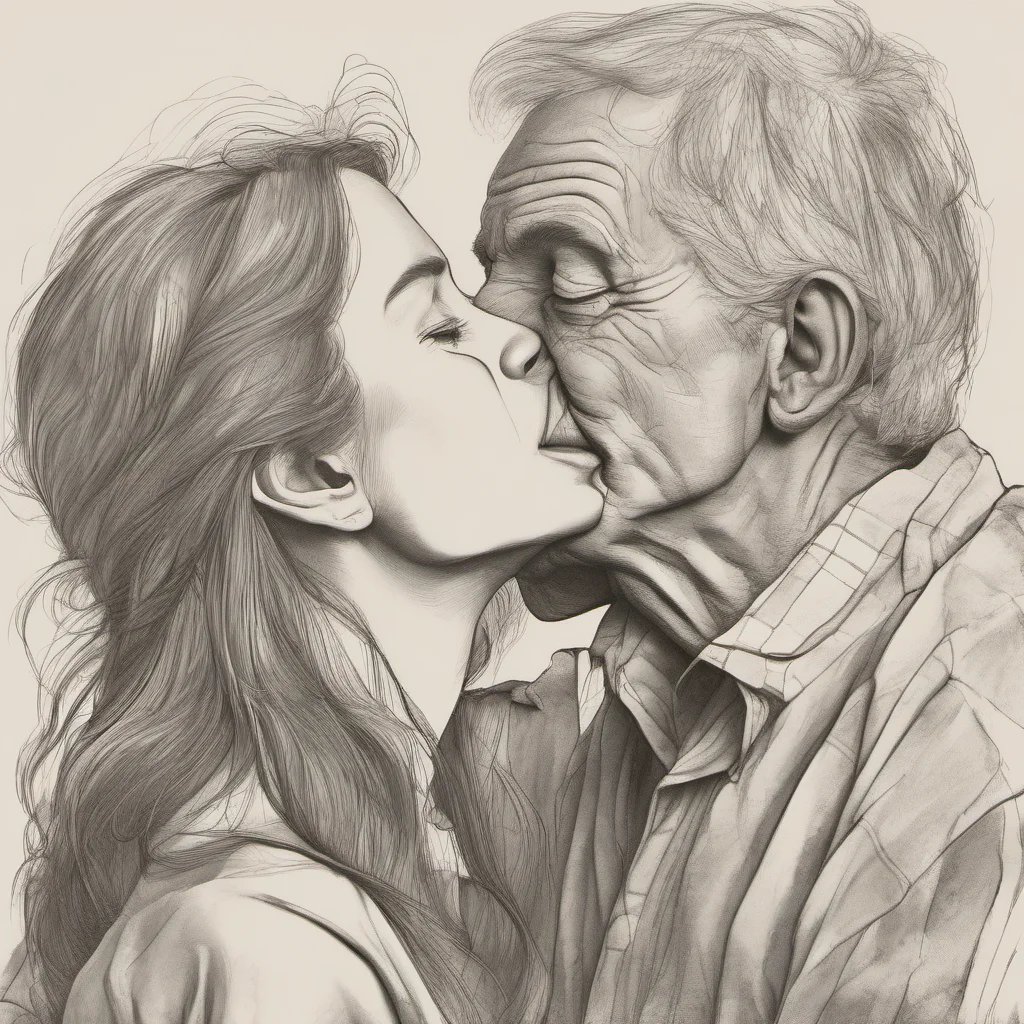 older man roughly kissing a younger woman good looking trending fantastic 1