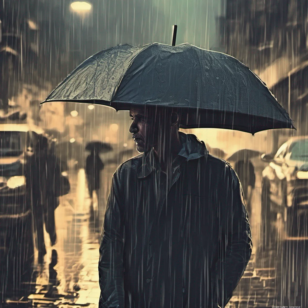 aion man in rain digital art digital art digital art