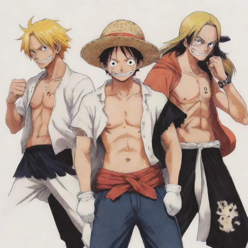 one piece in the style of bleach