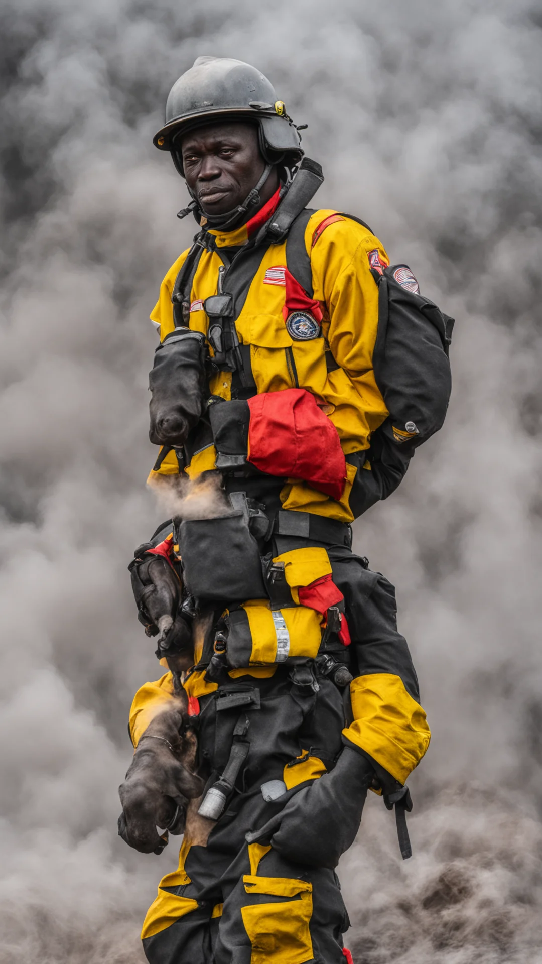 aionyango firefighter confident engaging wow artstation art 3 tall