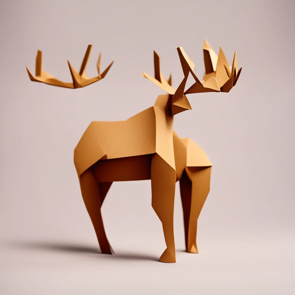 aiorigami moose amazing awesome portrait 2