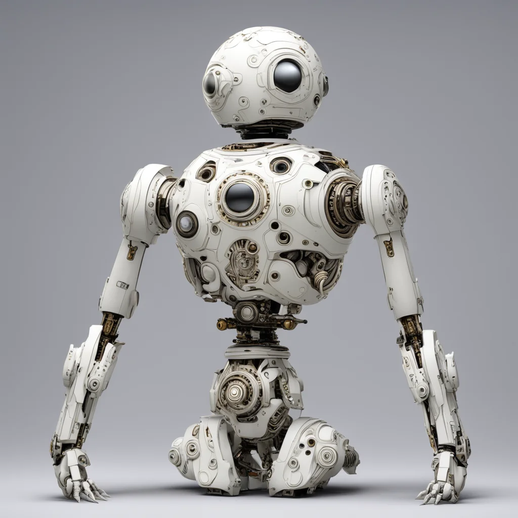 aiornate white droid confident engaging wow artstation art 3