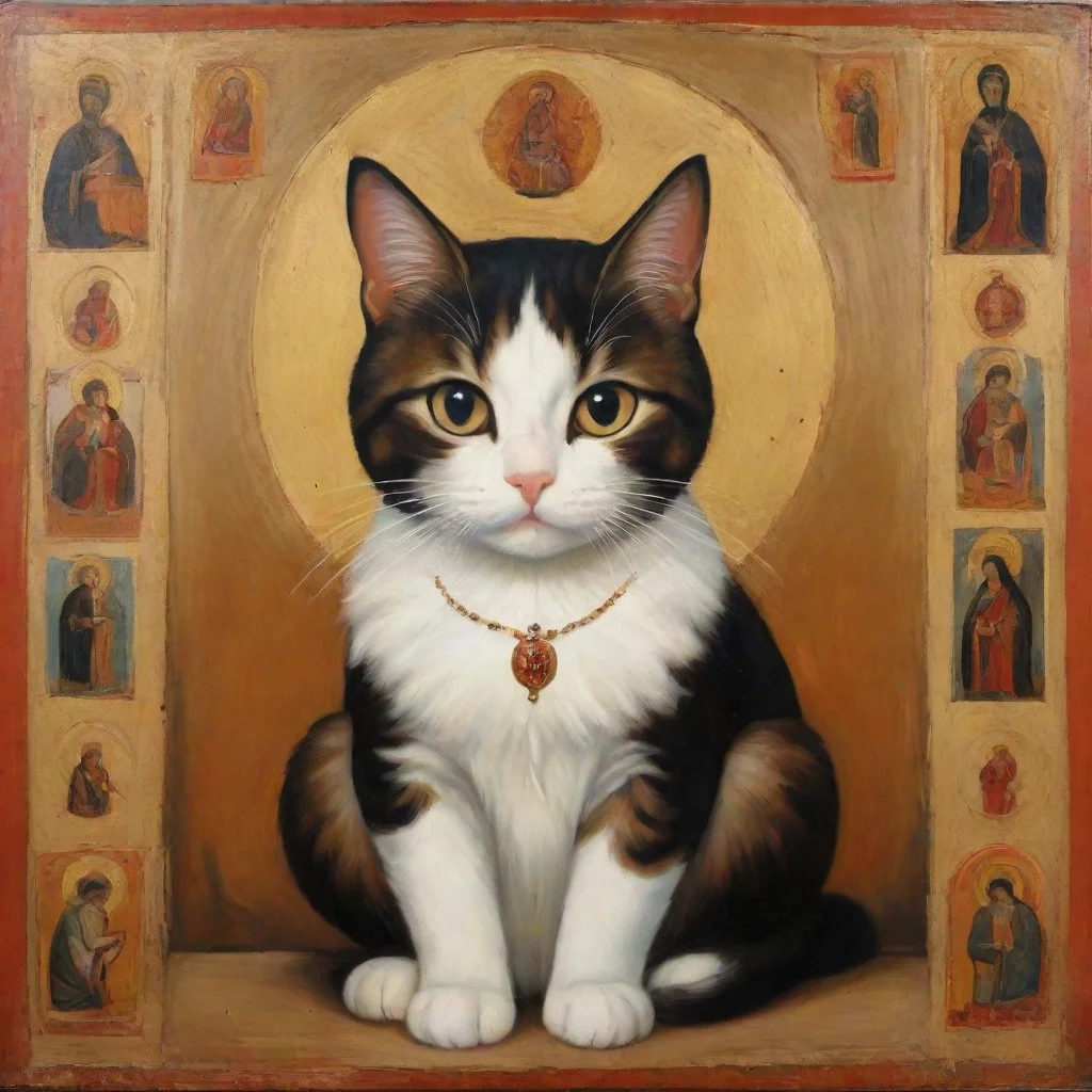orthodox icon of cat