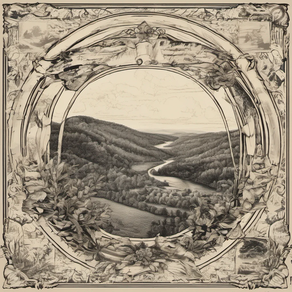 aioutline of the state of west virginia wanderer majestic digital art