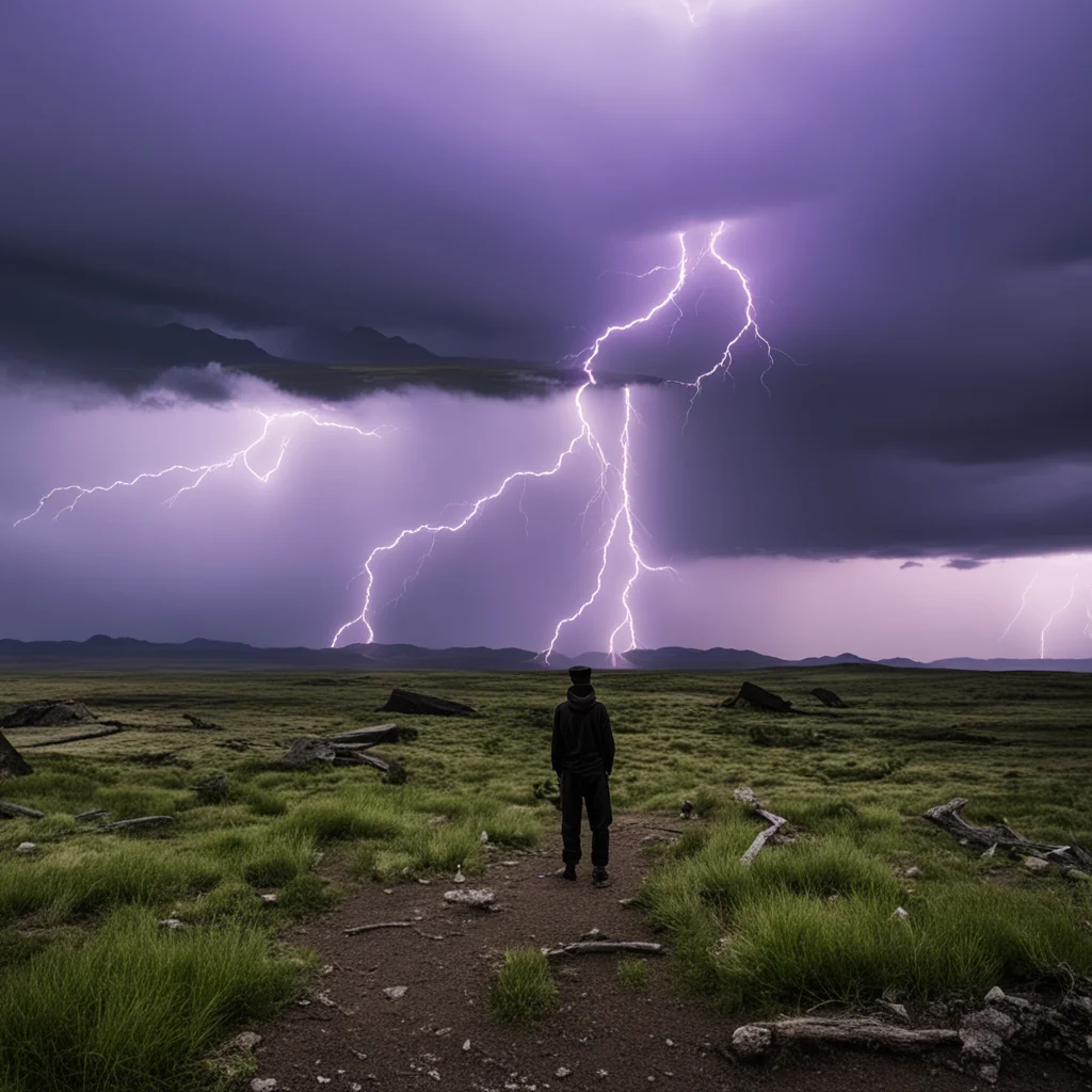 aioyama people wasteland environment lightening storm amazing awesome portrait 2