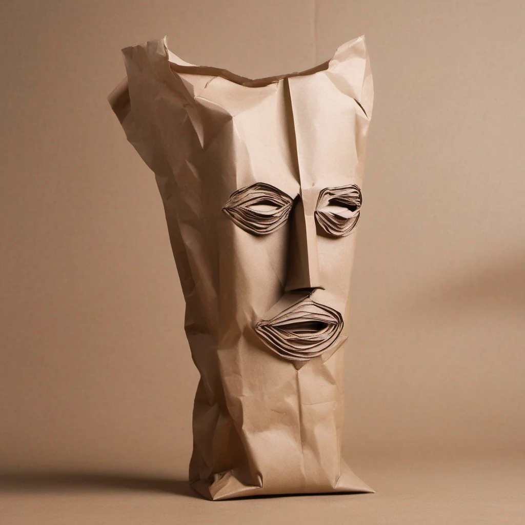 paper bag head man