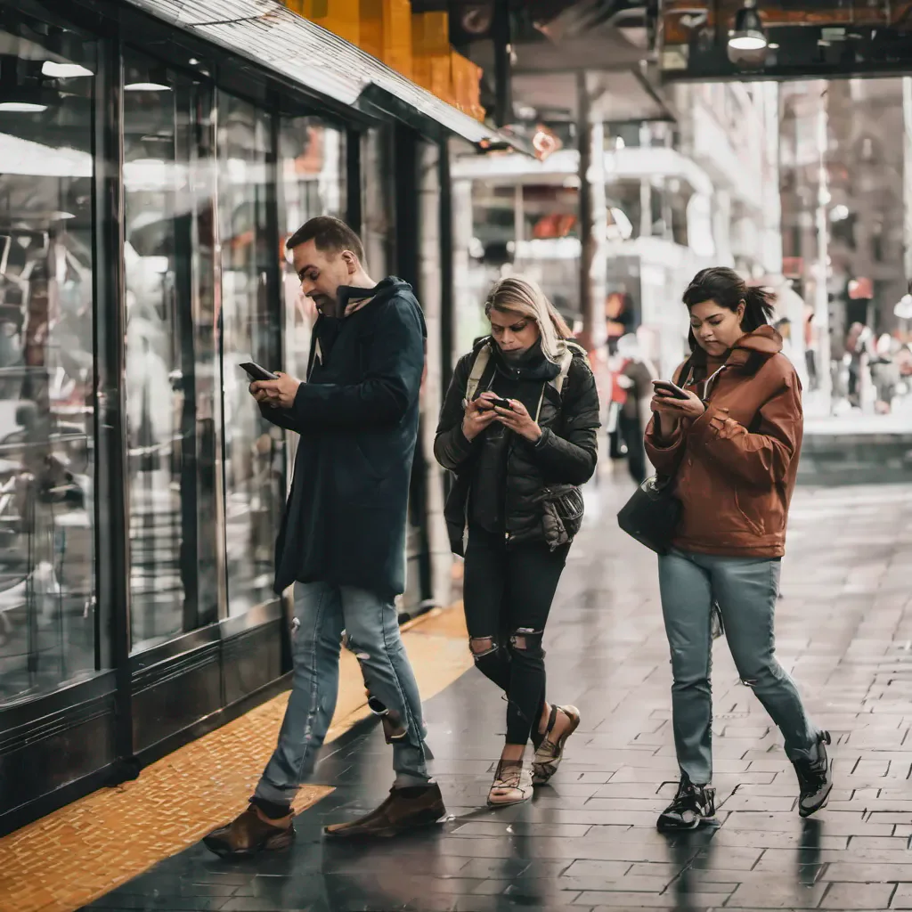 people. using their phone in public  good looking trending fantastic 1