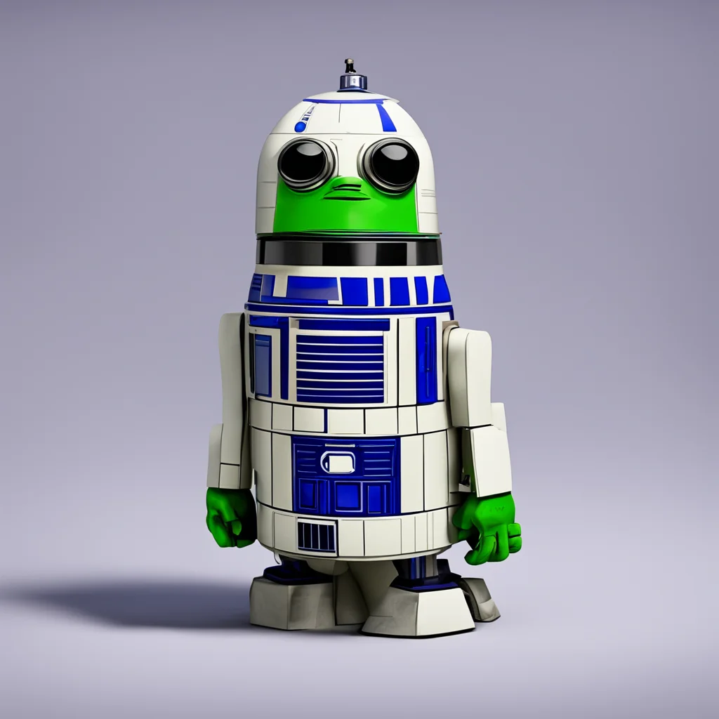 pepe as r2d2 confident engaging wow artstation art 3