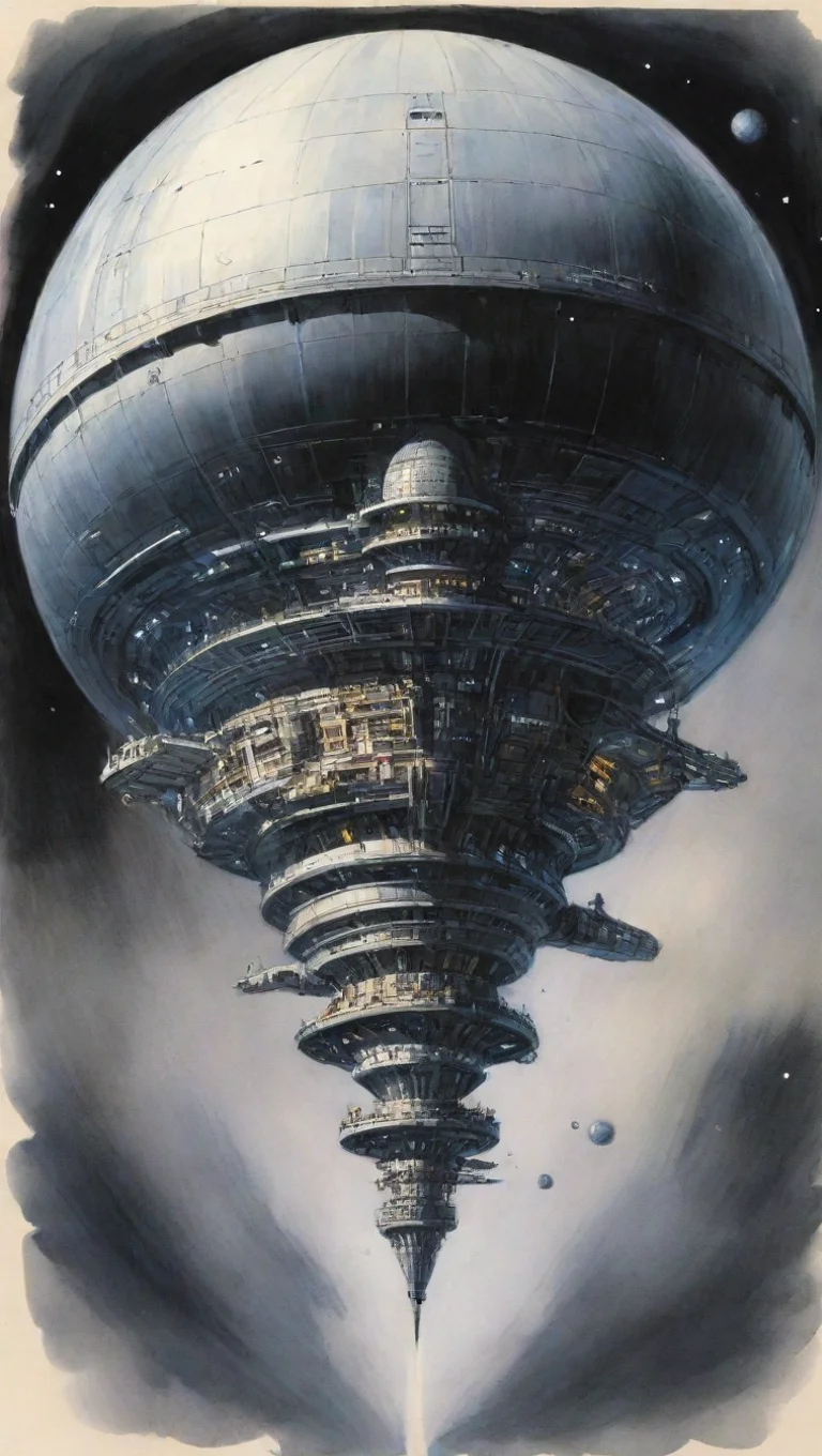 aiperry rhodan full spherical spaceship ink tall