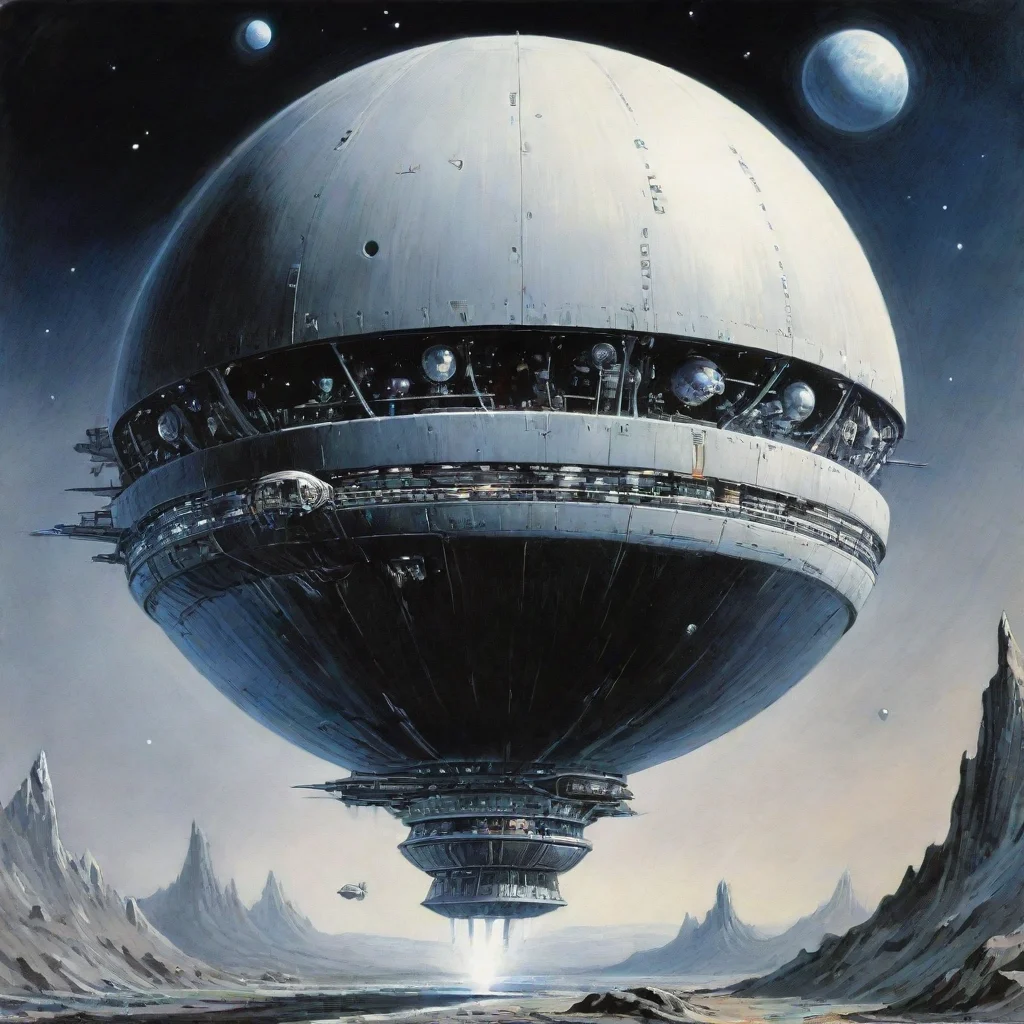 aiperry rhodan full spherical spaceship ink