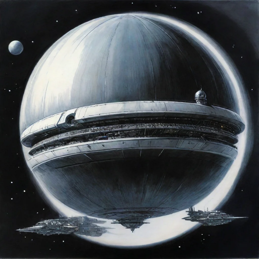 aiperry rhodan spherical spaceship ink