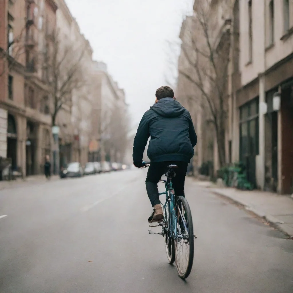 aiperson riding bicyle