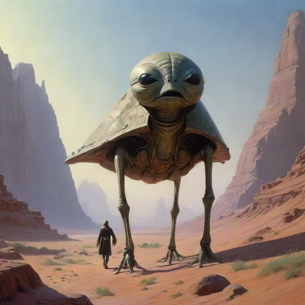aipeter elson star wars scottish fey alien barren terrain hyper detailed octane rendered by doug chiang ralph mcquarrie ar