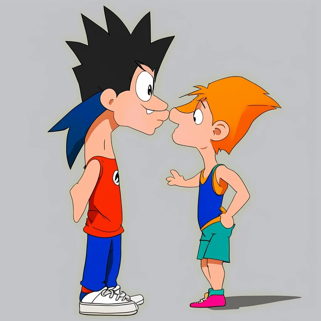 phineas and ferb kissing goku good looking trending fantastic 1
