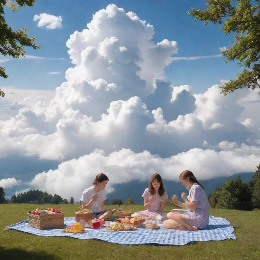 picnic on a cloud
