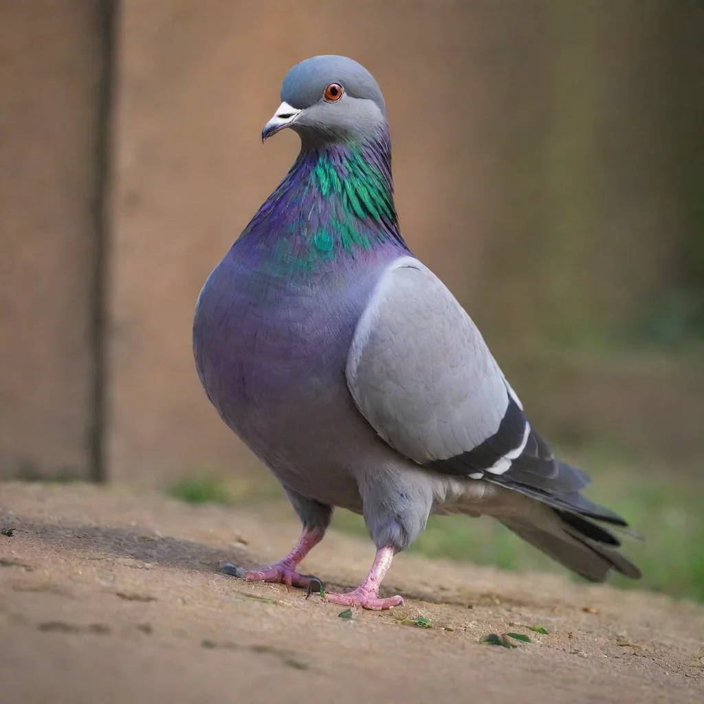 pigeon with large...