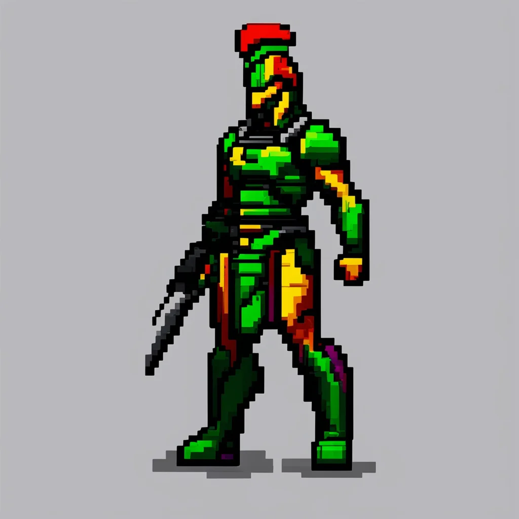 aipixel art spartan