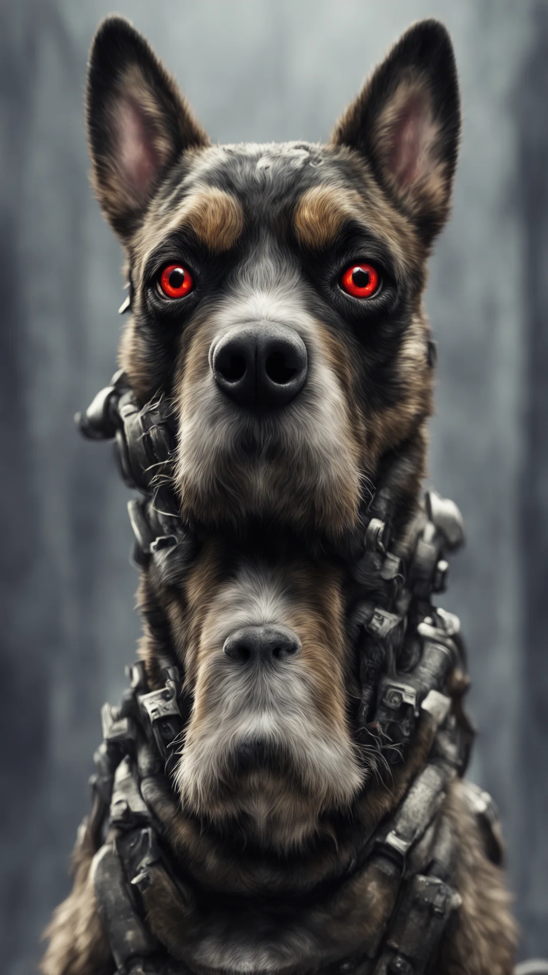 plague dog trooper staring directly into the camera in focus concept art ultra detailed trending on artstation 35mm tall
