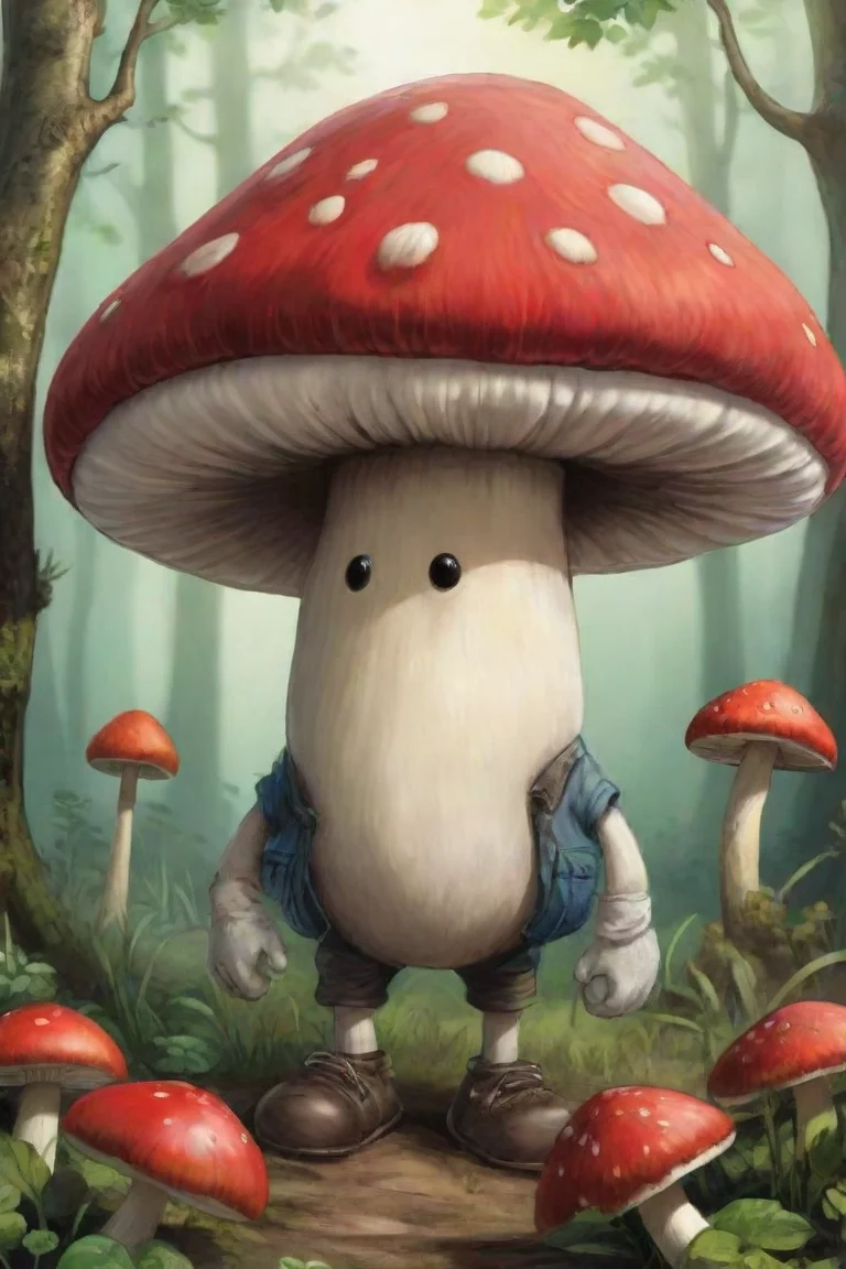 aiportrait hd mushroon pernage comic portrait