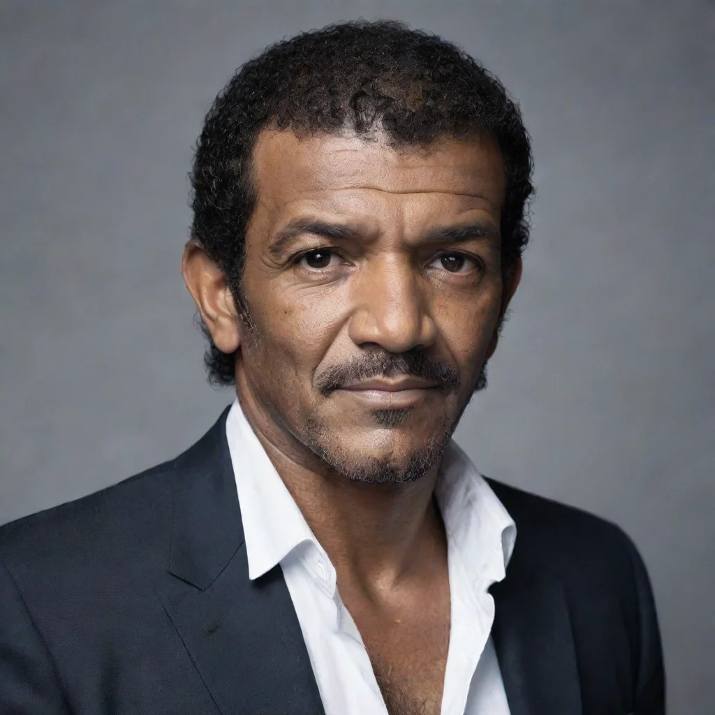 portrait of black antonio banderas