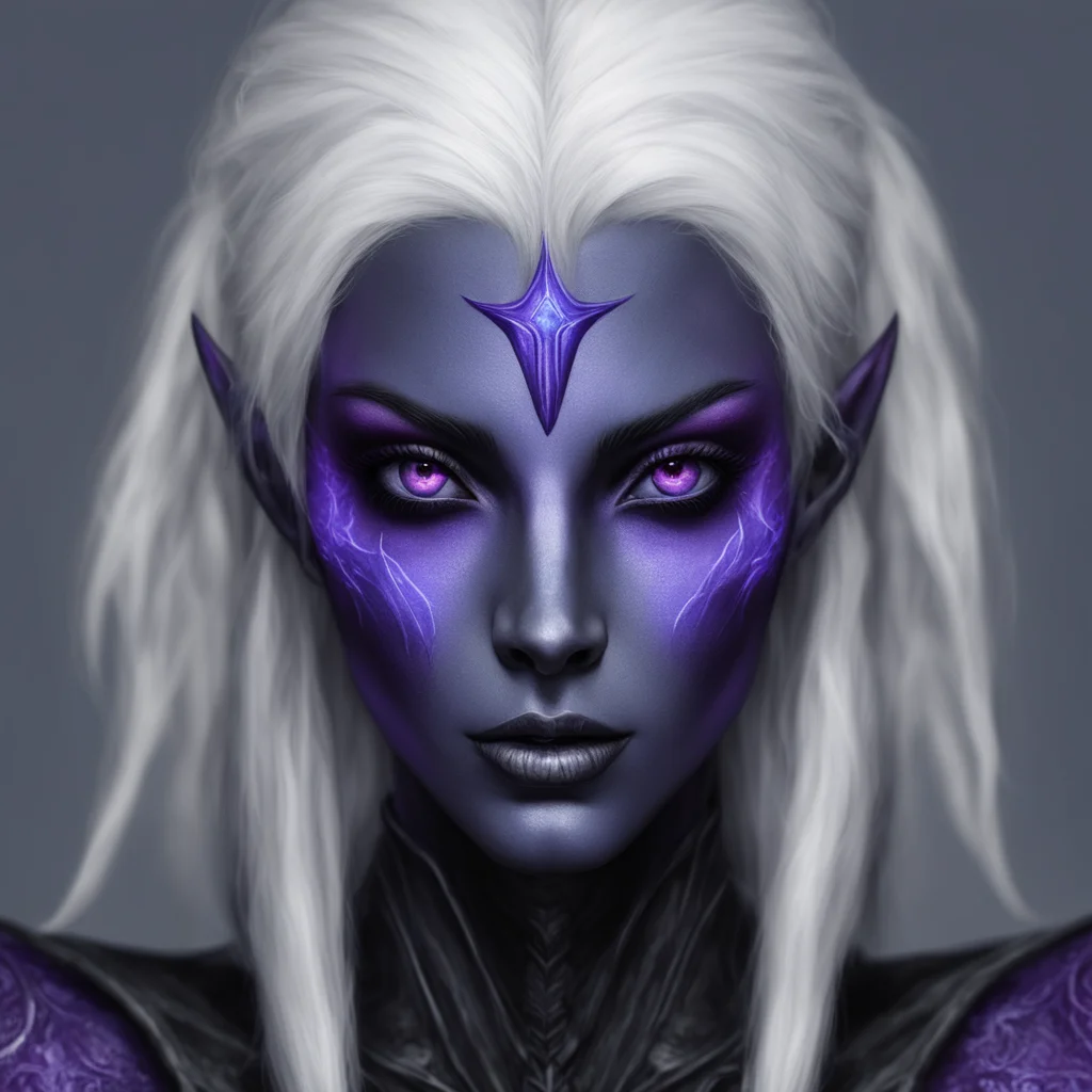portrait of female drow