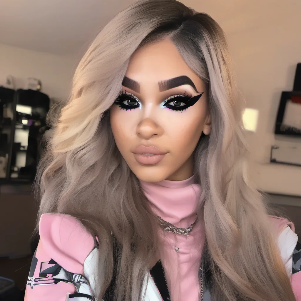 pretty gamer woman baddie winged eyeliner  good looking trending fantastic 1