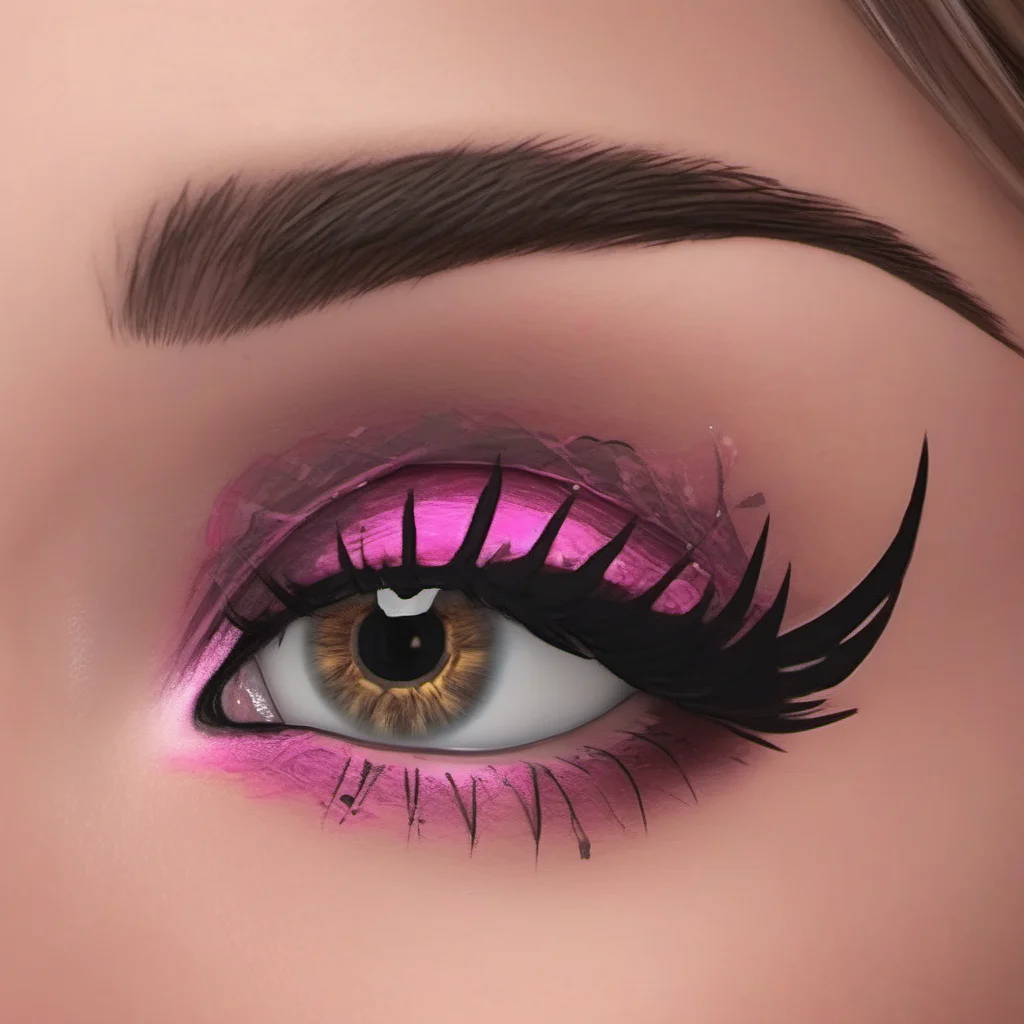 pretty gamer woman baddie winged eyeliner 