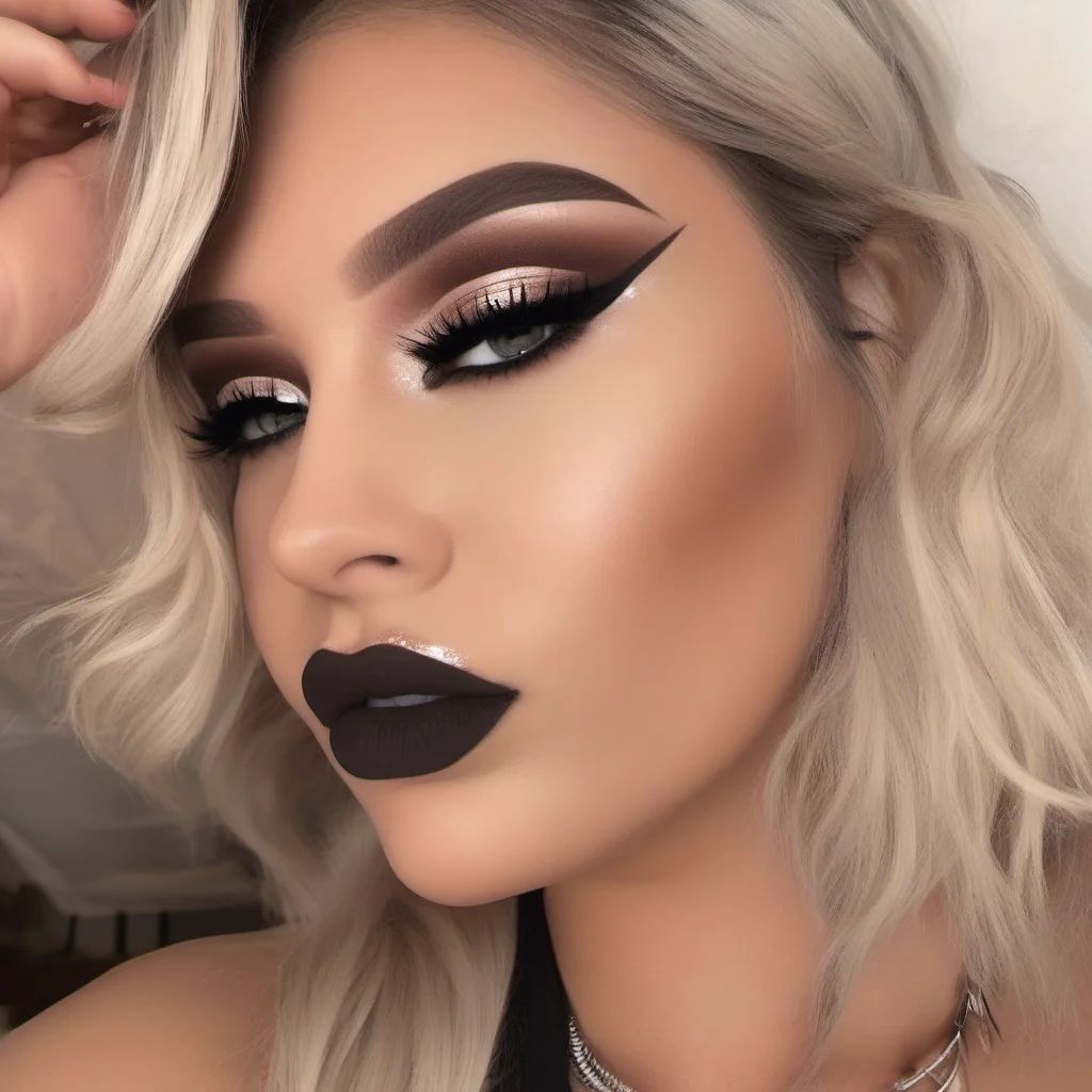 pretty realistic  woman baddie winged eyeliner  amazing awesome portrait 2