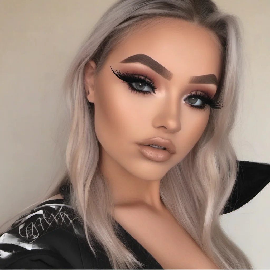 pretty realistic  woman baddie winged eyeliner  confident engaging wow artstation art 3