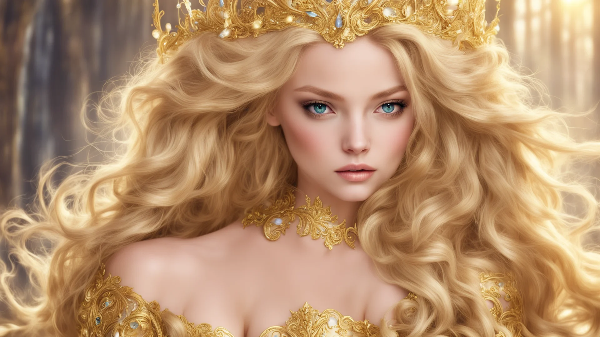 princess golden blonde fantasy art good looking trending fantastic 1 confident engaging wow artstation art 3 wide