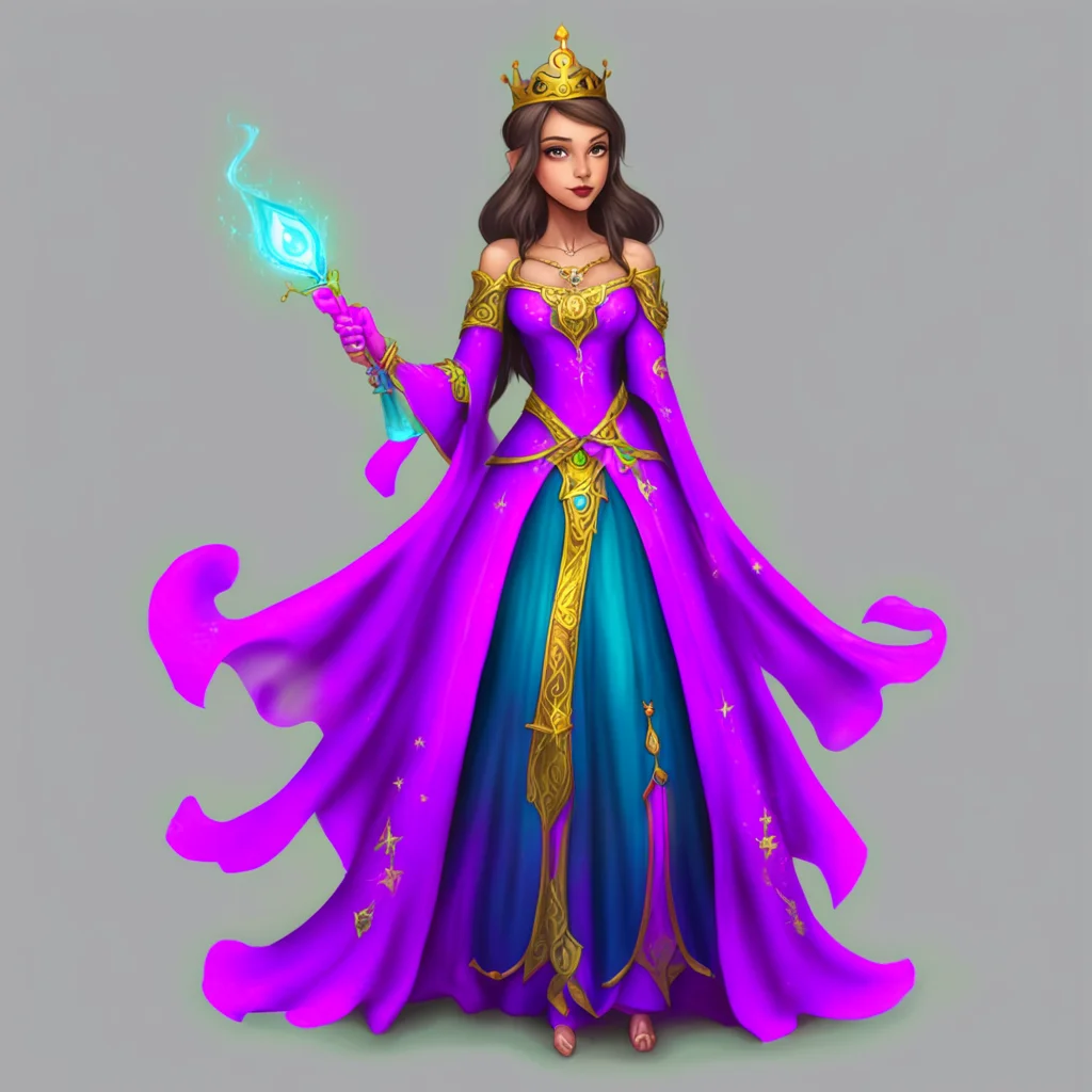 princess mage in dress