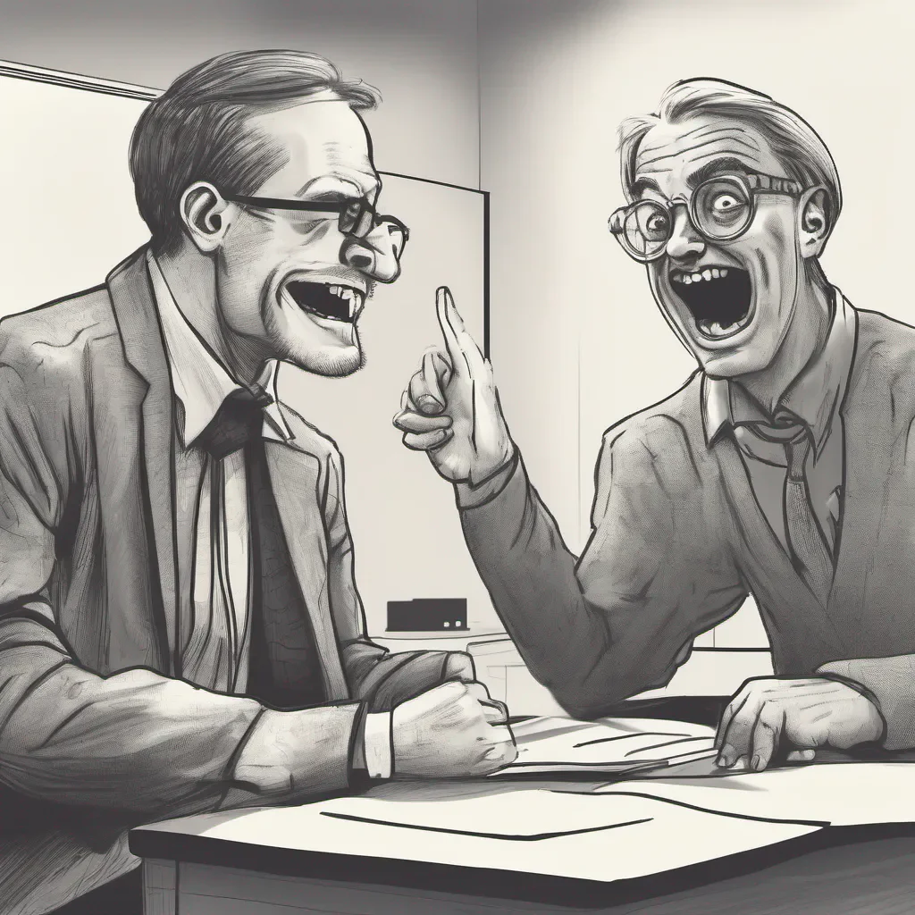 professor makes fun of silly student confident engaging wow artstation art 3