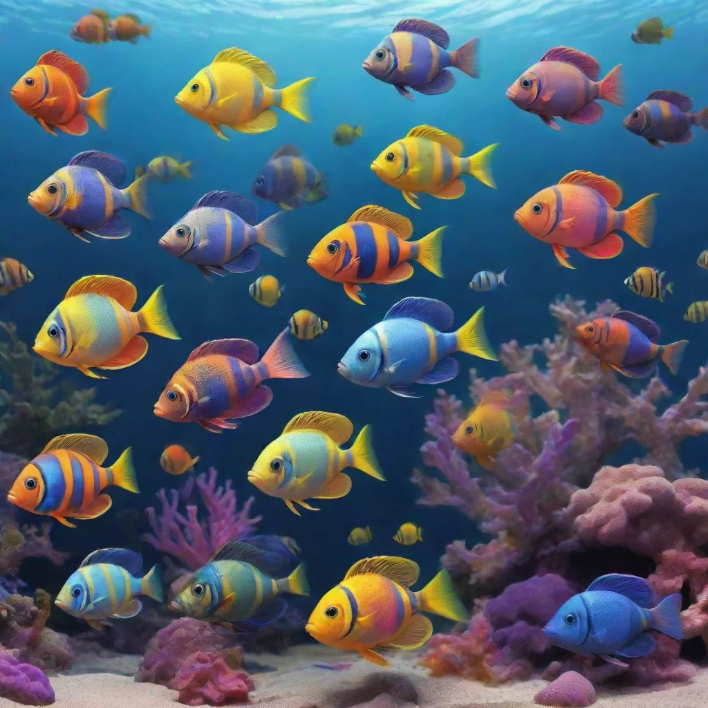 psychodelic seabank funny fishes 