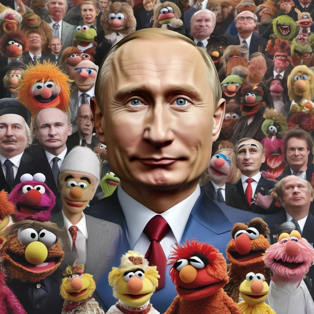aiputin as a muppet confident engaging wow artstation art 3