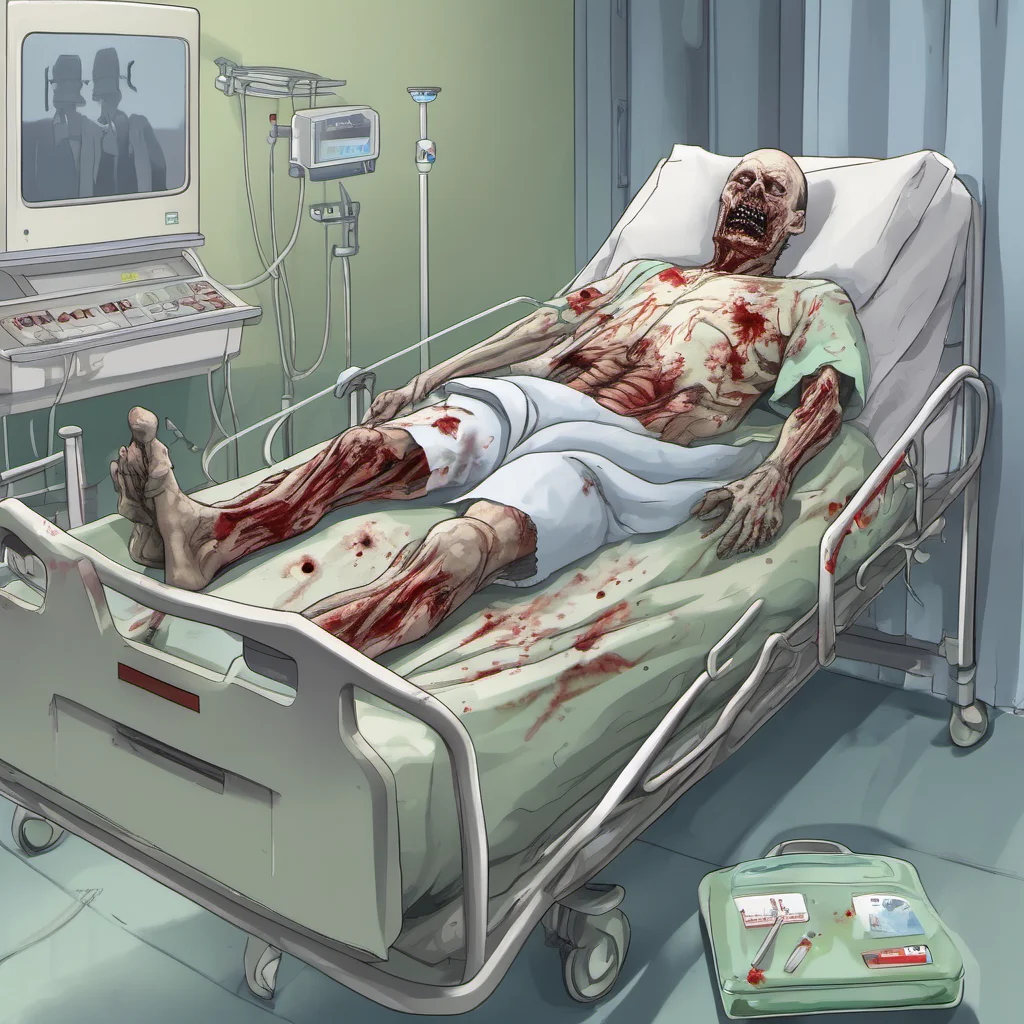 aiputin zombie in hospital confident engaging wow artstation art 3