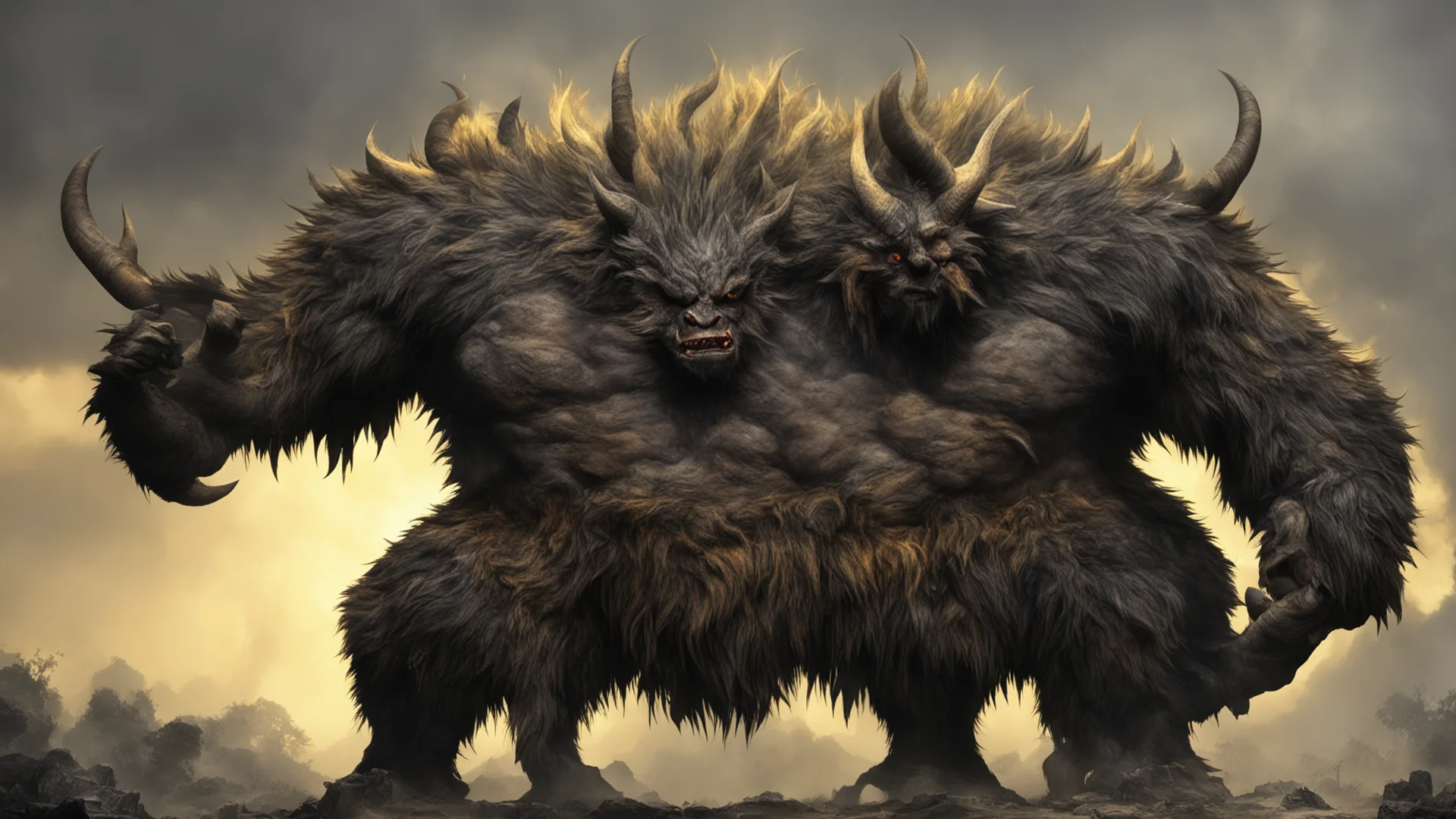 rajang in a striking pose wide