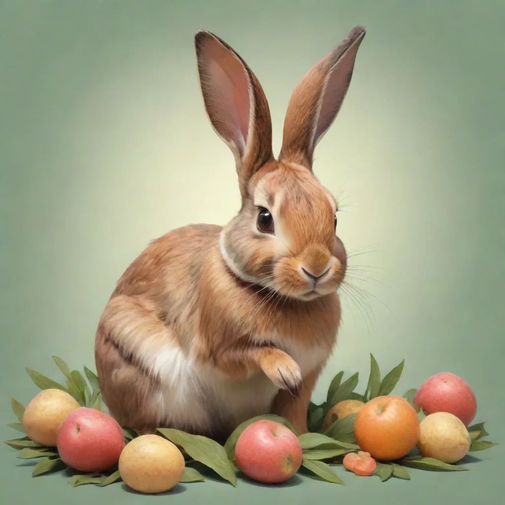 ravenous sweetness in rabbit art style
