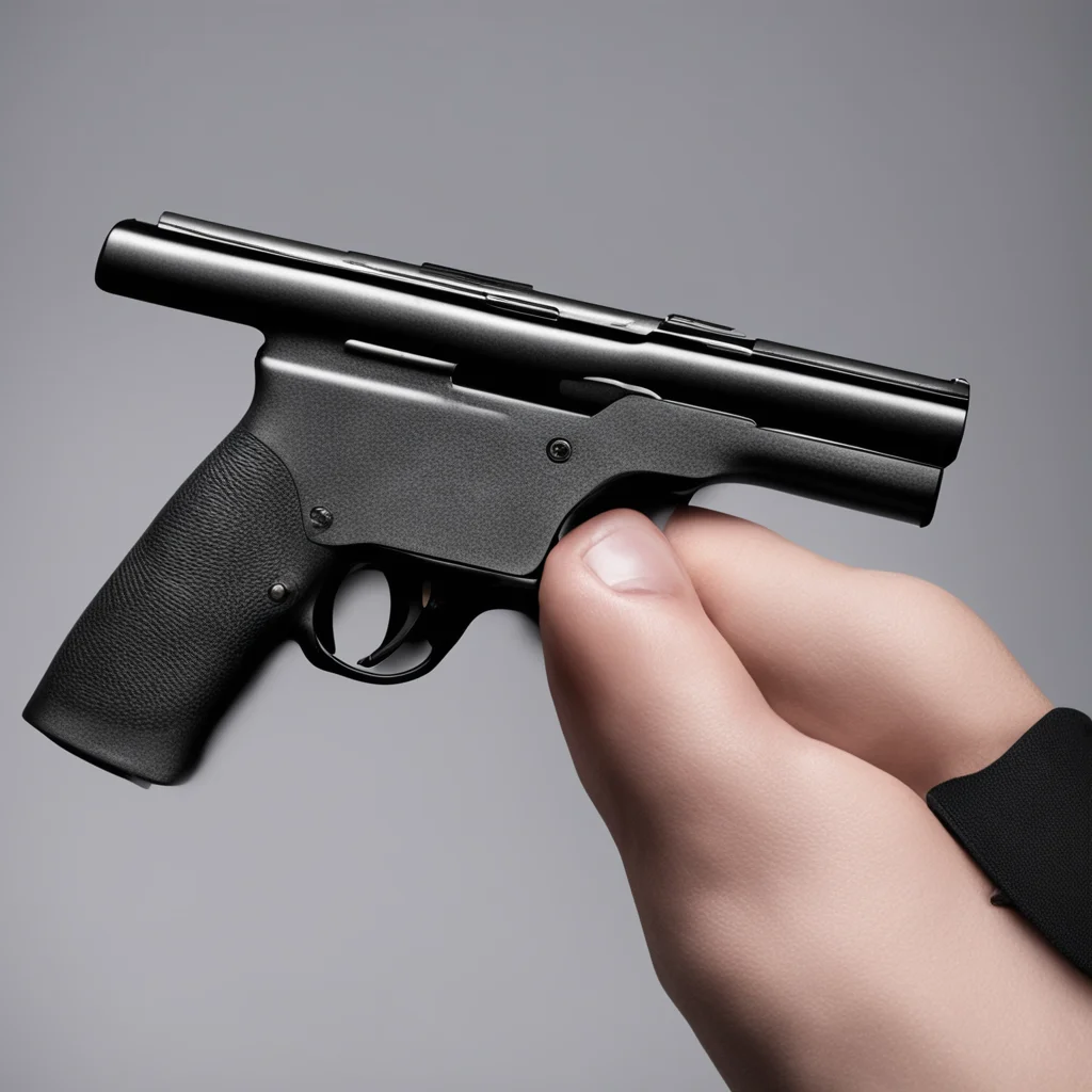 aireal pistol on a hand