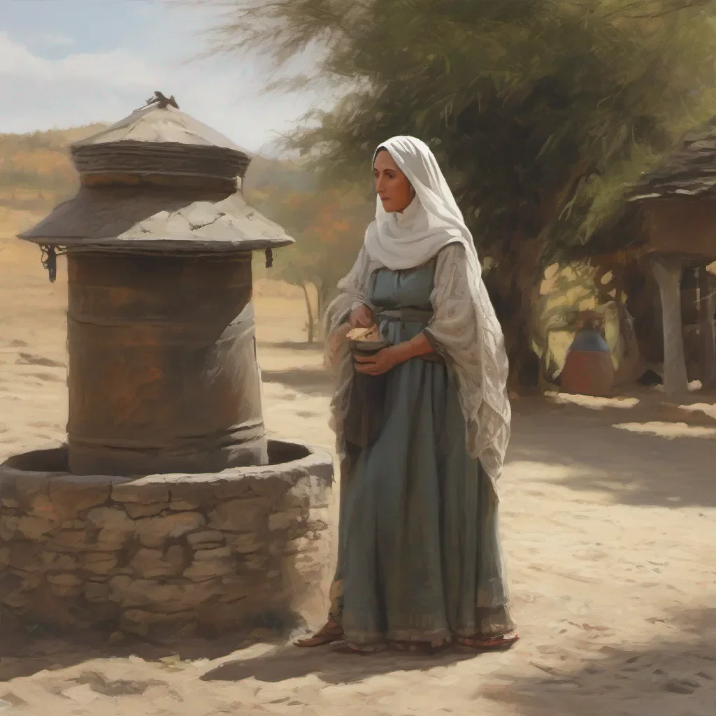 real woman near the well confident engaging wow artstation art 3