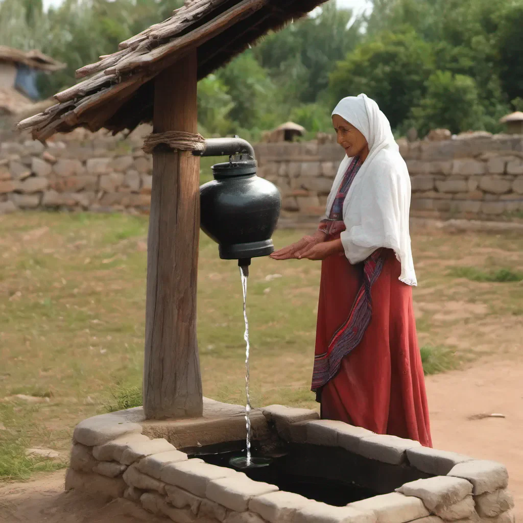 aireal woman near the well good looking trending fantastic 1