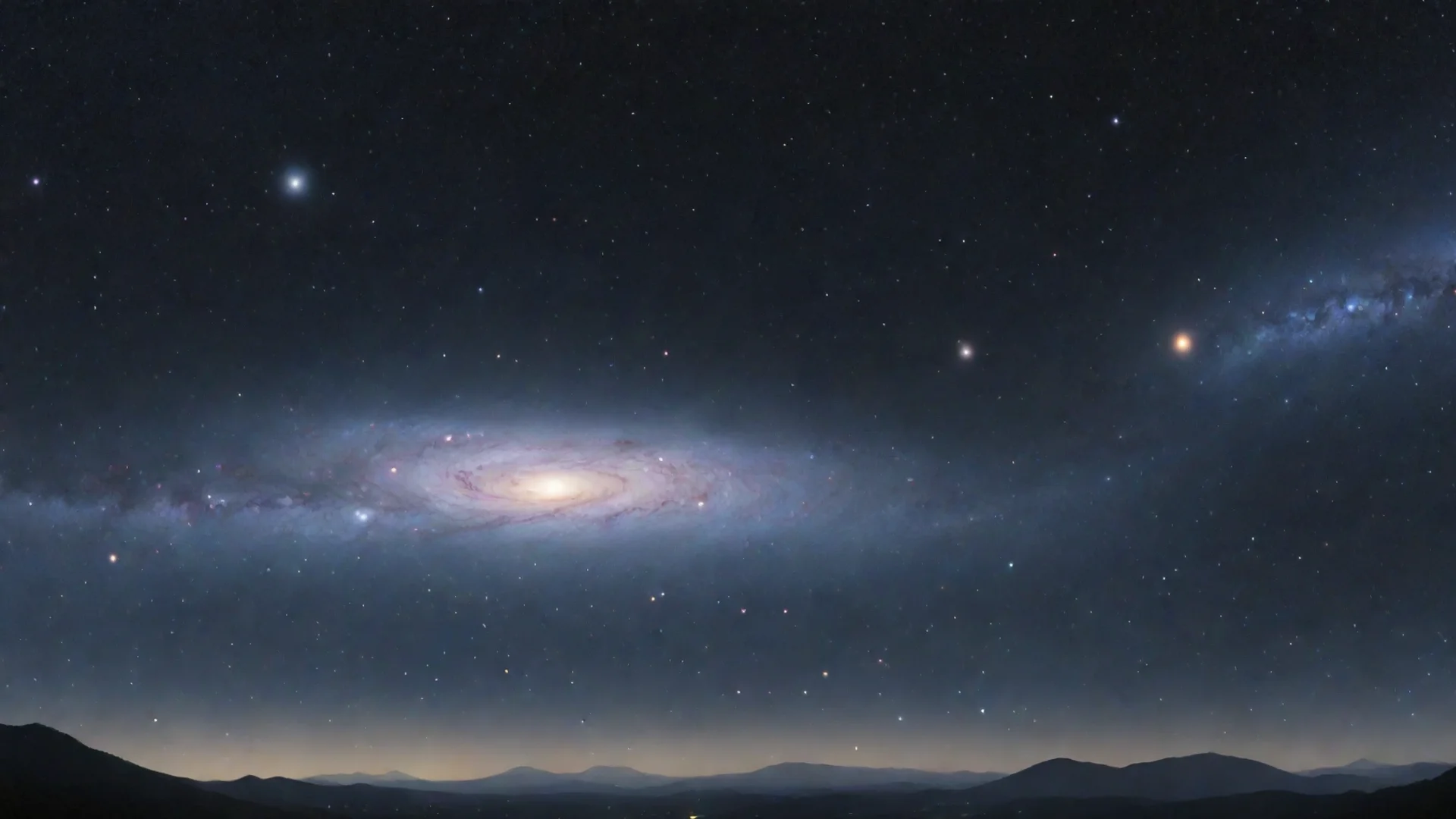 airealistic galaxies in the distance hdwidescreen