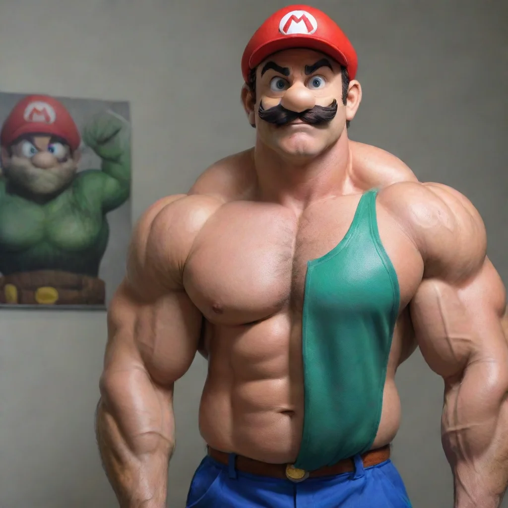 airealistic jacked super mario
