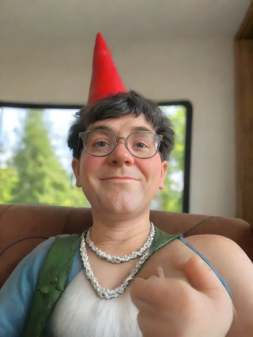 airealistic selfie gnome